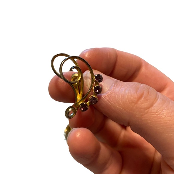 3/$12 Clip On Rhinestone Earrings - Picture 2 of 6